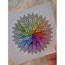 Sticker - Rainbow Mandala