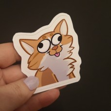 Sticker - Derpy Ginger Cat 